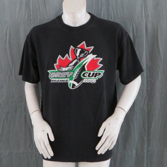 Retro CFL Shirt - 2003 Grey Cup Official Logo - Men's Extra-Large - Picture 3 of 8